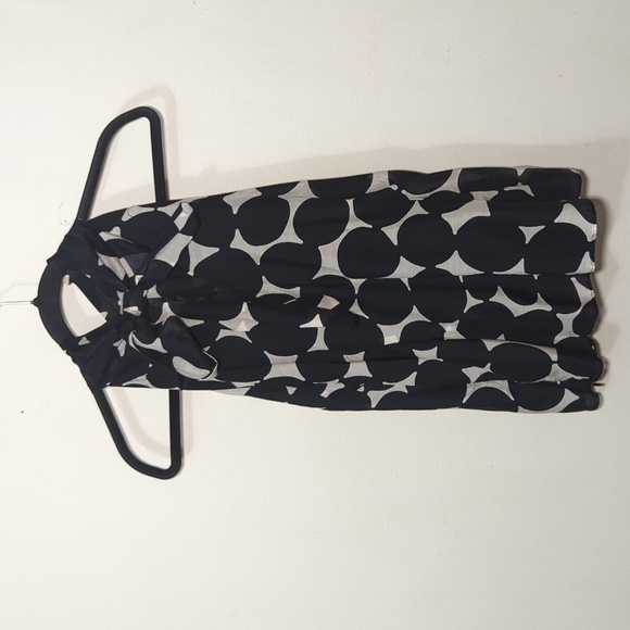 Zara Basic Cotton & Silk Blend Black and White Top Women's Size Large - Picture 4 of 5